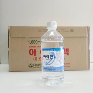 대한약품 아이콘액 렌즈 세정 세척 생리식염수 1000ml 10개 (1박스)