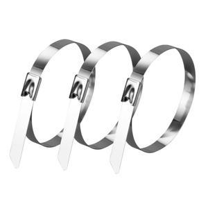 4.6x300mm 100P 스테인레스 케이블 타이 스텐 스틸 전선 정리 대형 재사용