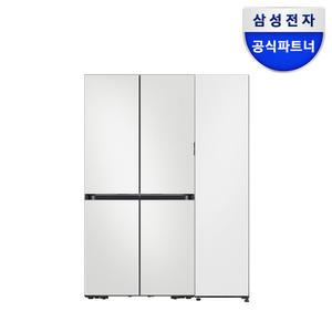 삼성전자 비스포크 RM70F63R2A+RZ24C59G0AP 4도어 냉장고 1도어 변온 880리터 키친핏 세트
