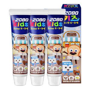 2080 키즈 3스텝 브레드이발소 (소다버블)치약3개무배