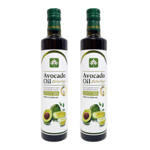 [오리지널픽_행복팩토리] 최상급 100% 엑스트라버진 아보카도오일 500ml x 2병