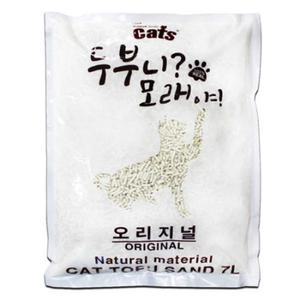 더캣츠 고양이 배변모래 두부니 모래야 오리지널 7L