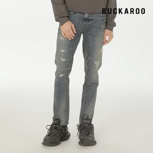 [버커루]남성 WK D톤 틴브러쉬 데님 팬츠(B203DP210P)