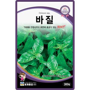 세계종묘 바질 씨앗 300립 바실 바질씨 허브 종자