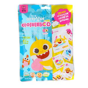 핑크퐁 아기상어 비타민C D 아연 30정