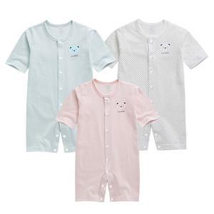 그린베베/영유아/아기옷/남아/여아/신생아/외출복/돌복/우주복/여름용_스몰도트 7부 우주복