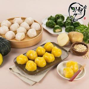 [밀원본가]HACCP 강원도 안흥감자떡/쑥감자떡/호박감자떡 50개내외(1500g)