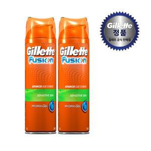 [질레트][P&G] 질레트 퓨전 하이드라젤 센서티브 스킨 쉐이빙젤 195g 2개