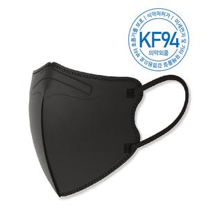 크리스탈 KF94 새부리형 보건용 프리미엄 칼라마스크(화이트)/1매입 x 100봉