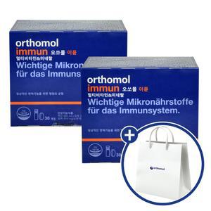 [쇼핑백증정] 오쏘몰 이뮨 멀티비타민 미네랄 (액상 20ml + 정제 919mg) x 30개입 2개 / WJ