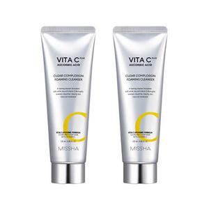 미샤 비타민씨 플러스 지우개 말끔 클렌징폼 120ml X2