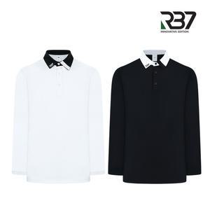 [알비세븐] RB7 남성 고신축 쿨링 소매 배색 긴팔티셔츠 R3MMTS181