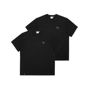 [마크곤잘레스] 엔젤 쿨코튼 2PACK 반팔 티셔츠 - BLACK