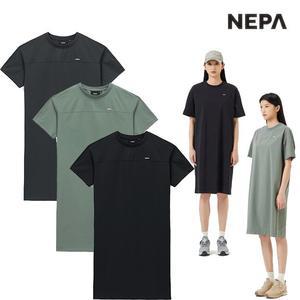 여성 여름 컴포 쉴드 냉감 우븐 스트레치 원피스 7K42862