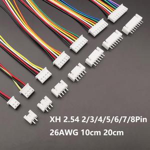 길이 2 와이어 소켓 6 케이블 XH2 54 세트 26AWG JST XH 5 커넥터 핀 3 7/8 4 플러그 20CM 10CM 암수 2 54MM