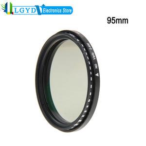 캐논 및 소니 SLR 카메라용 ND 필터 ND 페이더 중립 밀도 조절식 가변 필터 ND2  ND400 95mm