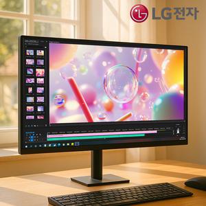 LG전자 32인치 컴퓨터모니터 고해상도 QHD 슬림베젤 IPS 100Hz USB-C PD15W 32QN650 후속모델