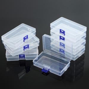 SSZ 투명 플라스틱 보관함 미니 수납케이스 8개 세트 14.5X8.5X3.5CM 소품통 네일아트 비즈케이스 소품정리