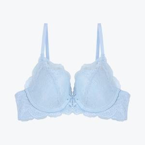 [섹쿠] 러블리 컴포트 스카이블루 노와이어 브라_스카이블루