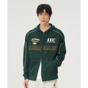 [매장] LEE 캔자스 레이싱 후드 집업 다크파인 LE2403HZ03DP 230118