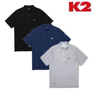 남성 홀리텍(HOLITEC) 기능성 반팔 집업 티셔츠 (KMM24213)