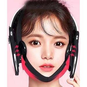 얼굴비대칭교정 광대뼈 라인 교정기 고압 근육 얼굴 브이 브이라 블랙 후면스트랩 화이트
