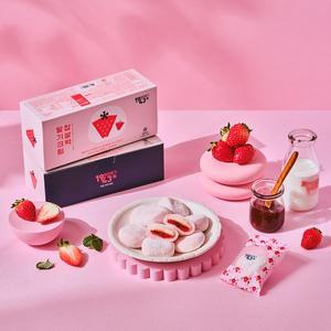 [기타]자농의뜨락  밀양 딸기크림찹쌀떡 320g(40g x 8개입)