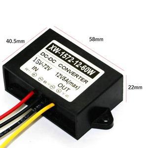 방수 IP67 DC 컨버터 레귤레이터 DC15-72V 24V 36V 스텝 다운 모듈 자동차 전원 공급 장치