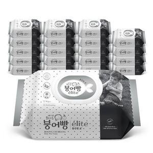 아기물티슈 엘리트 올인원 A+ 엠보 캡형 72매 x 20팩75g