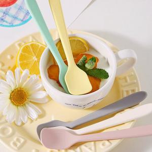 [젊은이마켓]실리콘 요거트스푼 아이스크림 이유식 스푼 숟가락 6color