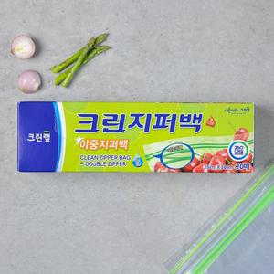 크린랩 크린지퍼백(대)25cm*30cm 20매