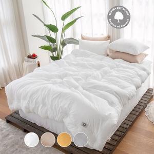 [무케] 그래이불_고밀도 수피마 코튼 100수 침구세트 K 풀세트 이불+베개커버2P+패드)