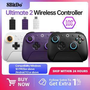 PC Windows 1011 용 새로운 8BitDo Ultimate 2 무선 컨트롤러 안드로이드 게임 패드 TMR 조이스틱 업데이트