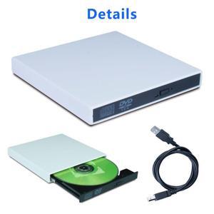 범용 USB 2.0 휴대용 외부 초고속 CD-ROM DVD 플레이어 드라이브 IMac/MacBook Air/Pro 노트북 PC 데스크