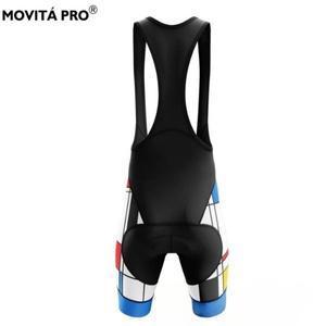 빕숏 자전거복 옷 의류 속 바지 싸이클복 바이크 하의 mtb Movita Pro 남성용 컬러 사이클링 턱받이 반바지