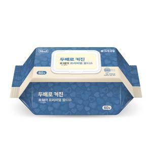두배로커진 르웨이 프리미엄 물티슈 엠보형 캡형 60매X10팩 대형물티슈