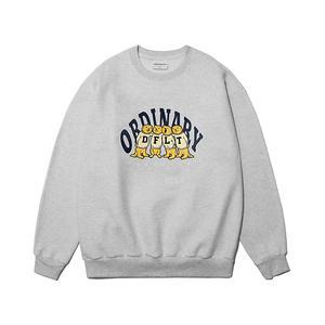 [기모] Four Otters Sweat Shirte Grey