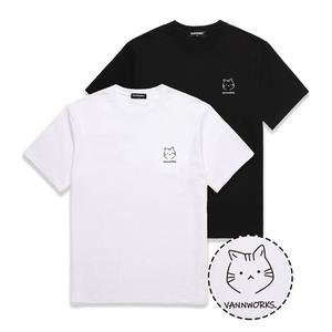 야옹이 오버핏 반팔 티셔츠 (VNDTS214)