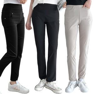 봄 밴딩팬츠 S~5XL 여성 빅사이즈 스판 바지 스키니 일자 부츠컷 슬랙스 면바지