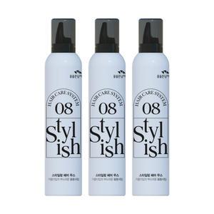 꽃을든남자 스타일링 헤어 무스 300ml x 3개 초강력 세팅