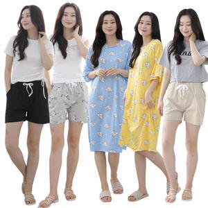 쿨 냉감 반바지 3부 4부 원피스 아이스 여름 여성 팬츠 여자 시원하고 편한원단 파자마 몸빼 휴가 바캉스