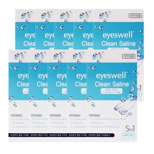 아이스웰 1회용 콘택트렌즈 식염수 7ml X 5ea X 10개
