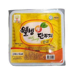 그래도푸드 웰빙 생단무지 슬라이스 2.5kgx4팩
