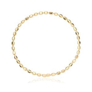 [비앤비골드] 14K/18K 심플 컷팅 팔각볼 열송이 체인실반지0.6mm IRR37419