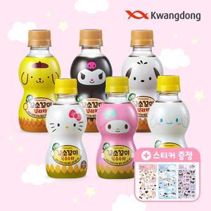 [광동제약]산리오 꼬소꼬미 보리차 200ml 20입 + 옥수수차 200ml  20입 (총40입) + 스티커 랜덤증정 1개