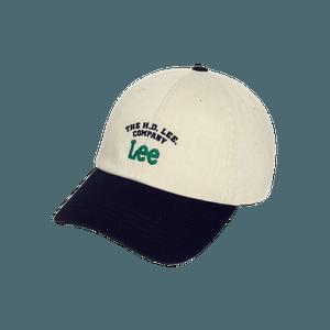 리(LEE) 트위치 로고 배색 볼캡 커플모자 베이지