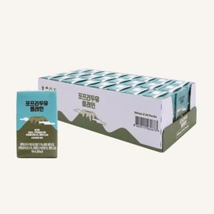 포프리 우유 밀크 국산 제주콩을 껍질째 그대로 두유 플레인 24팩 145ml