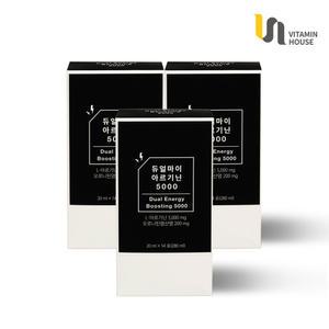 비타민하우스 듀얼 마이 아르기닌 5000 (20g x 14포) 3박스 고함량 아르지닌 (소비기한 2025-10-20)