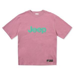 JEEP 오버핏 빅로고 반팔티셔츠 GL2TSU093-핑크