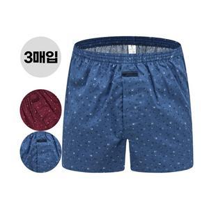 남자 음낭 분리 기능성 그물망 주머니 트렁크팬티 순면 사각팬티 3매입